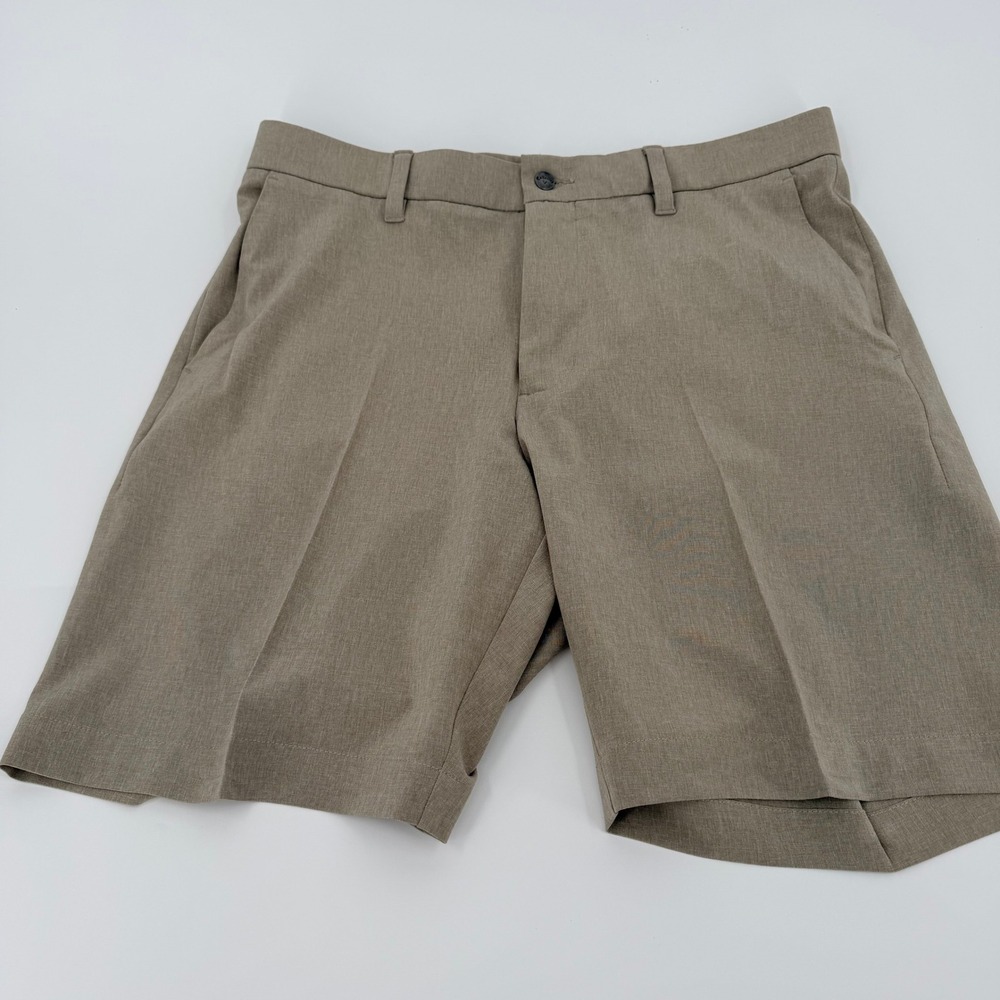 Callaway Mens Golf Shorts Size 34 Khaki Brown Heathered Stretch Performance